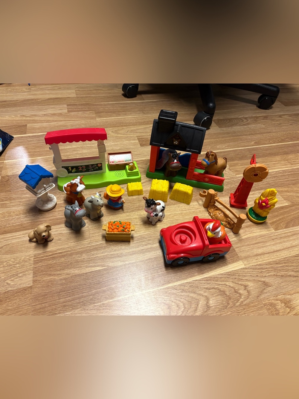 Fisher-Price little people Red Farm Playset with Animals and Accessories